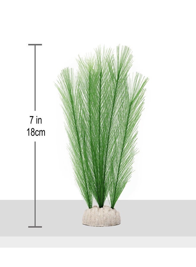 BEGONDIS 3Pcs Aquarium Decorations Fish Tank Artificial Green Water Plants Made of Silk Fabrics Plastic - Image 2